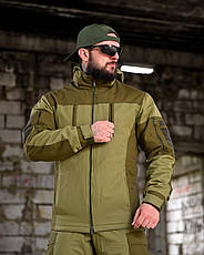 Зимовий тактичний костюм гірка retouch на флісі олива ВТ7682, фото 5