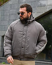 Зимова чоловіча куртка Line grey ПП8093, фото 4