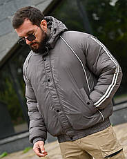 Зимова чоловіча куртка Line grey ПП8093, фото 5