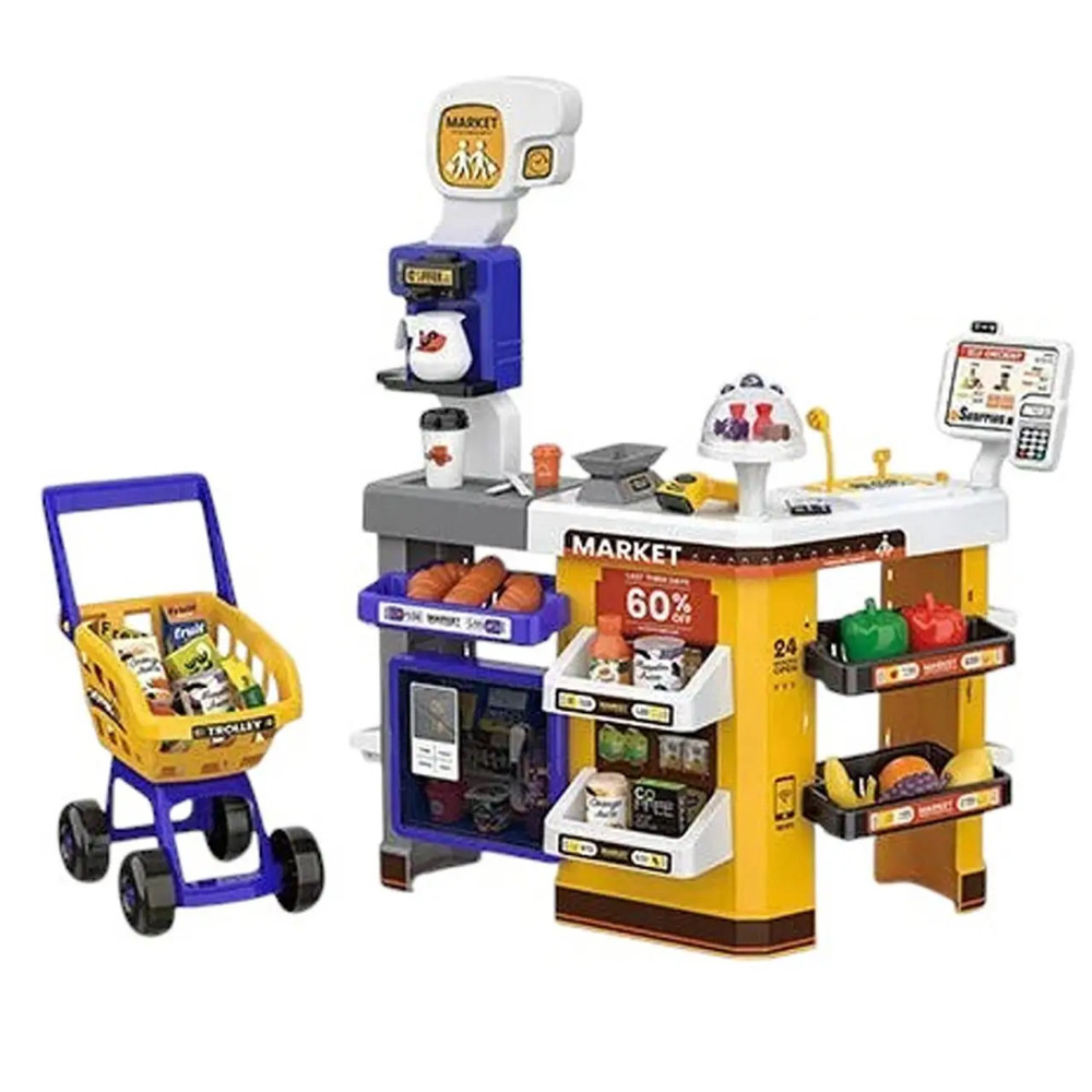 Супермаркет із візком 64 предмети 668-141, фото 1