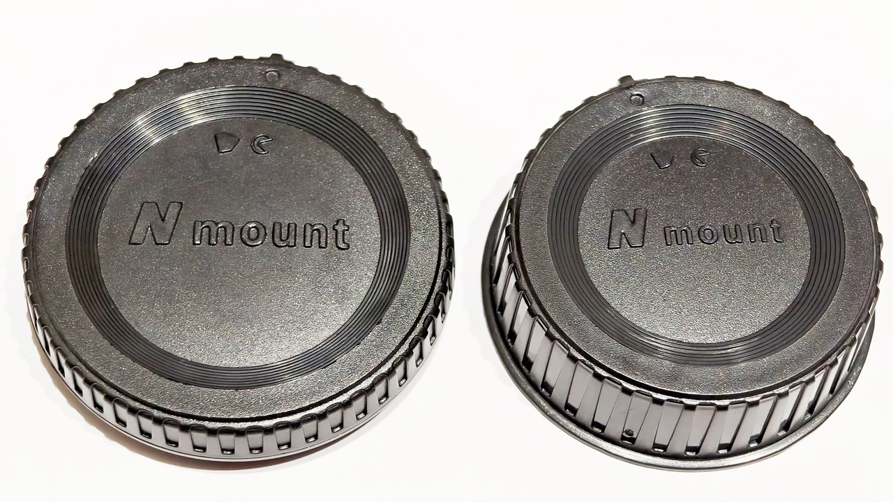 LF-4 BF-1B Nikon F Задня кришка об'єктива + заглушка байонету NIKON F, фото 1