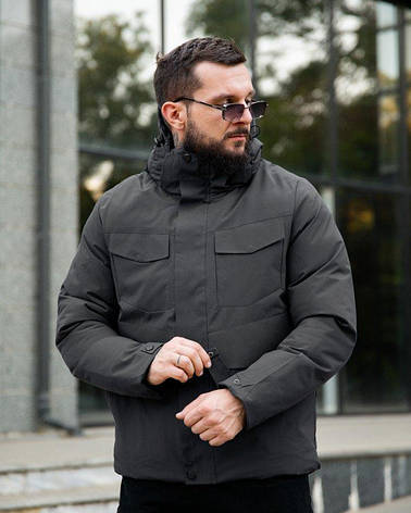 Чоловіча куртка Okmel grey ПП7941, фото 1