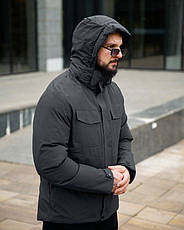 Чоловіча куртка Okmel grey ПП7941, фото 3