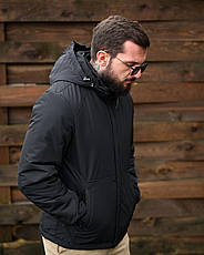 Зимова чоловіча куртка НН чорна ПП8130, фото 3