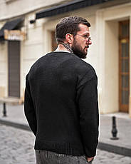 Чоловічий светр ALONSO чорний ПП8132, фото 4