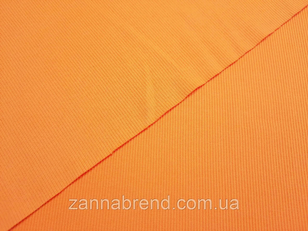 Кашкорсе (довяз на манжети) колір світло-помаранчевий 0,5 пог.м, фото 1