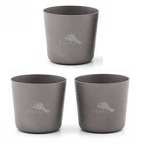 Набір чарок з титану, стопки титанові Toaks 45 мл х 3 шт