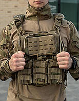 Плитоноска Single Sword мультикам для мужчин тактическая Cordura 4 подсумка новый брендовый