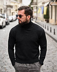 Гольф в'язаний чорний ПП8134, фото 2