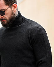 Гольф в'язаний чорний ПП8134, фото 3