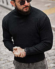 Гольф в'язаний чорний ПП8134, фото 4