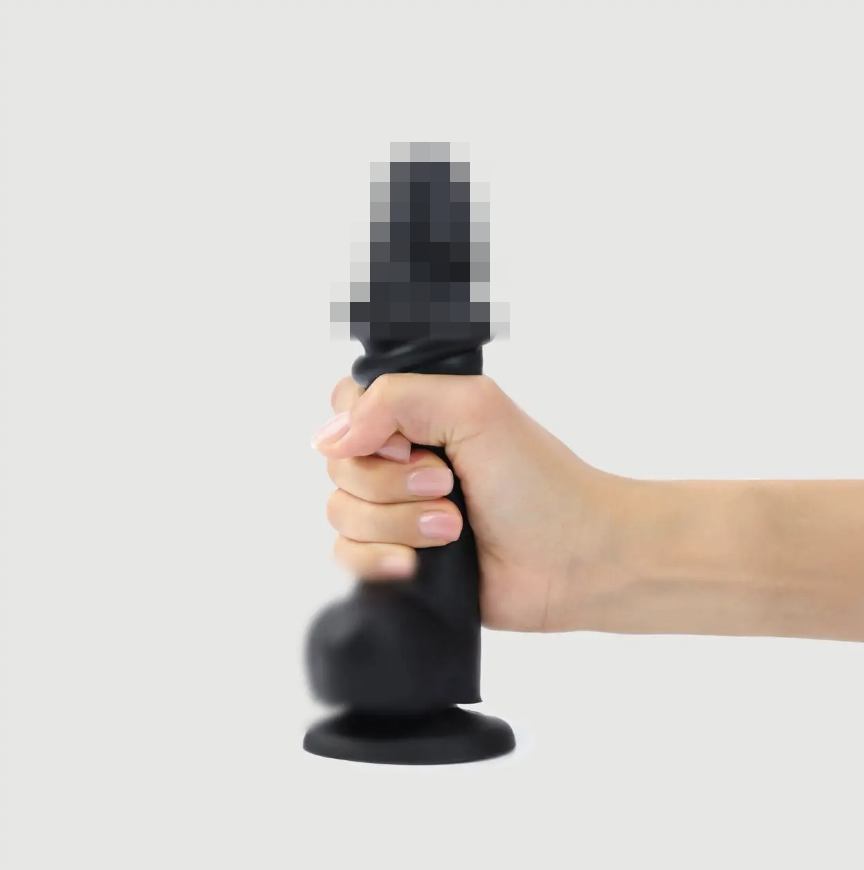 Фалоімітатор із ефектом рухомої шкіри Strap-On-Me Sliding Skin Realistic Dildo Black - M, 18,5х3,8 см., фото 1
