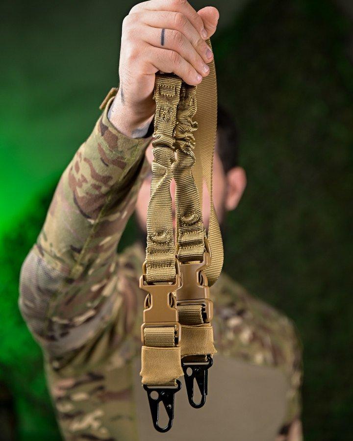 Двохточковий зброярський ремінь койот ПП7604