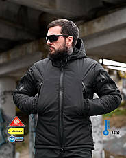 Зимова тактична куртка ГУР Omniheat чорна ПП8157, фото 4