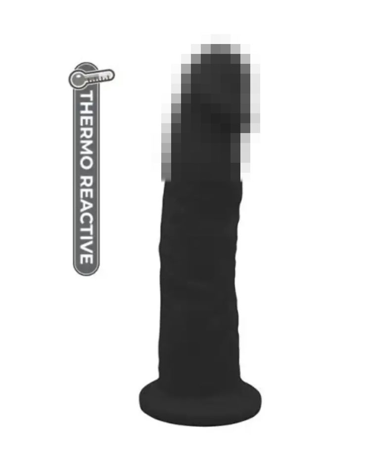 Фалоїмітатор термоактивний REAL LOVE 9, Black, 23х5 см., фото 1