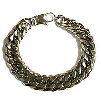 Широкий браслет із нержавіючої сталі 19 см, ширина 14 мм