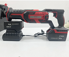 Акумуляторна шабельна пила AL-FA ALCRC36V 36В 4Ah безщіткова електроножівка з пилками кейсом і зарядним пристроєм, фото 3