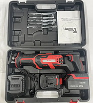 Акумуляторна шабельна пила AL-FA ALCRC36V 36В 4Ah безщіткова електроножівка з пилками кейсом і зарядним пристроєм, фото 4