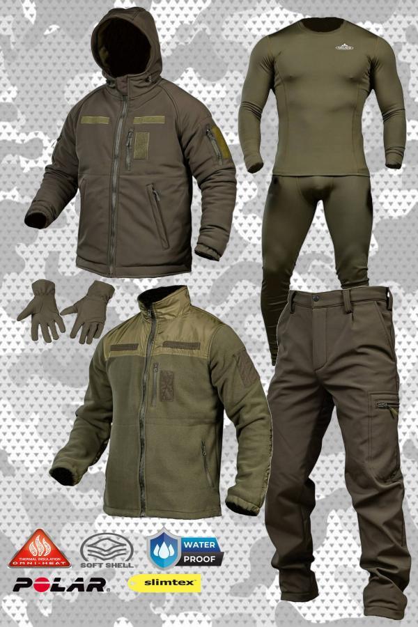 Зимовий тактичний костюм NEPTUN 5в1 олива ПП8169