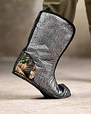 Чоловічі гумові черевики з утеплювачем на шнурівці ПП8243, фото 4