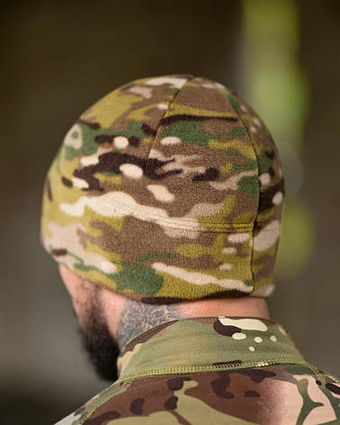 Флісова шапка Герб мультикам ВТ7673, фото 2