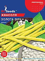 Квасоля Золота Зірка кущовий сорт зерновий ранньостиглий урожайний з вмістом білка до 25%, упаковка 15 г