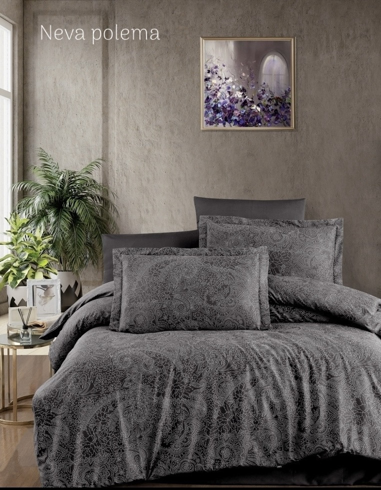 Постільна білизна сатинова Frist choice сімейний розмір Neva polema, фото 1