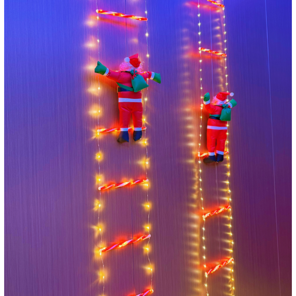 -код 2025 Санта Клаус ДЕКОР гирлянда 1m mix AND 71-2, фото 1