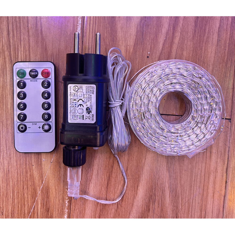 -код 2025 Різдвяна Ялинка гірлянда 1500L 50M Біла AND 68-2, фото 1