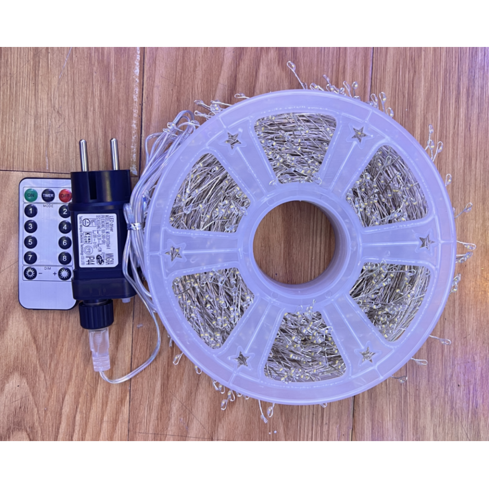 ПРОЗРАЧНИЙ Гірлянда КАТУШКА 1500L 50M ГОЛУБИЙ AND 56-1 00, фото 1