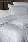 Постільна білизна сатинова Frist choice сімейний розмір Lucas white, фото 2