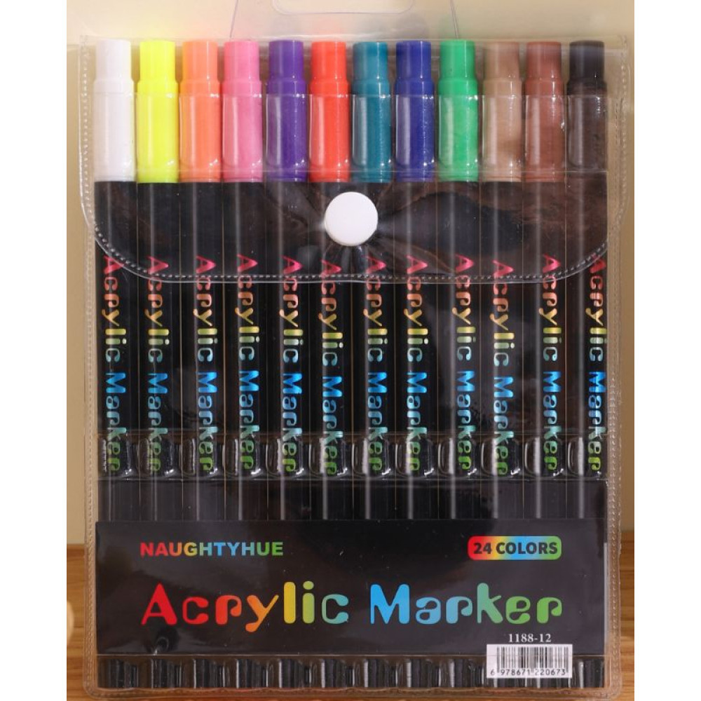 Акварельні маркери Acrylic markerAND 1188-12, фото 1