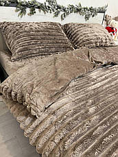 Велюрова постільна білизна Євро ПРОСТИНЯ НА РЕЗИНЦІ, фото 4