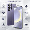 Захисне скло для Samsung Galaxy S24 Plus 5G 6.7" - 2 шт. для екрану + 2 шт. для об’єктива камери, HD 99.99%, повний захист, фото 5