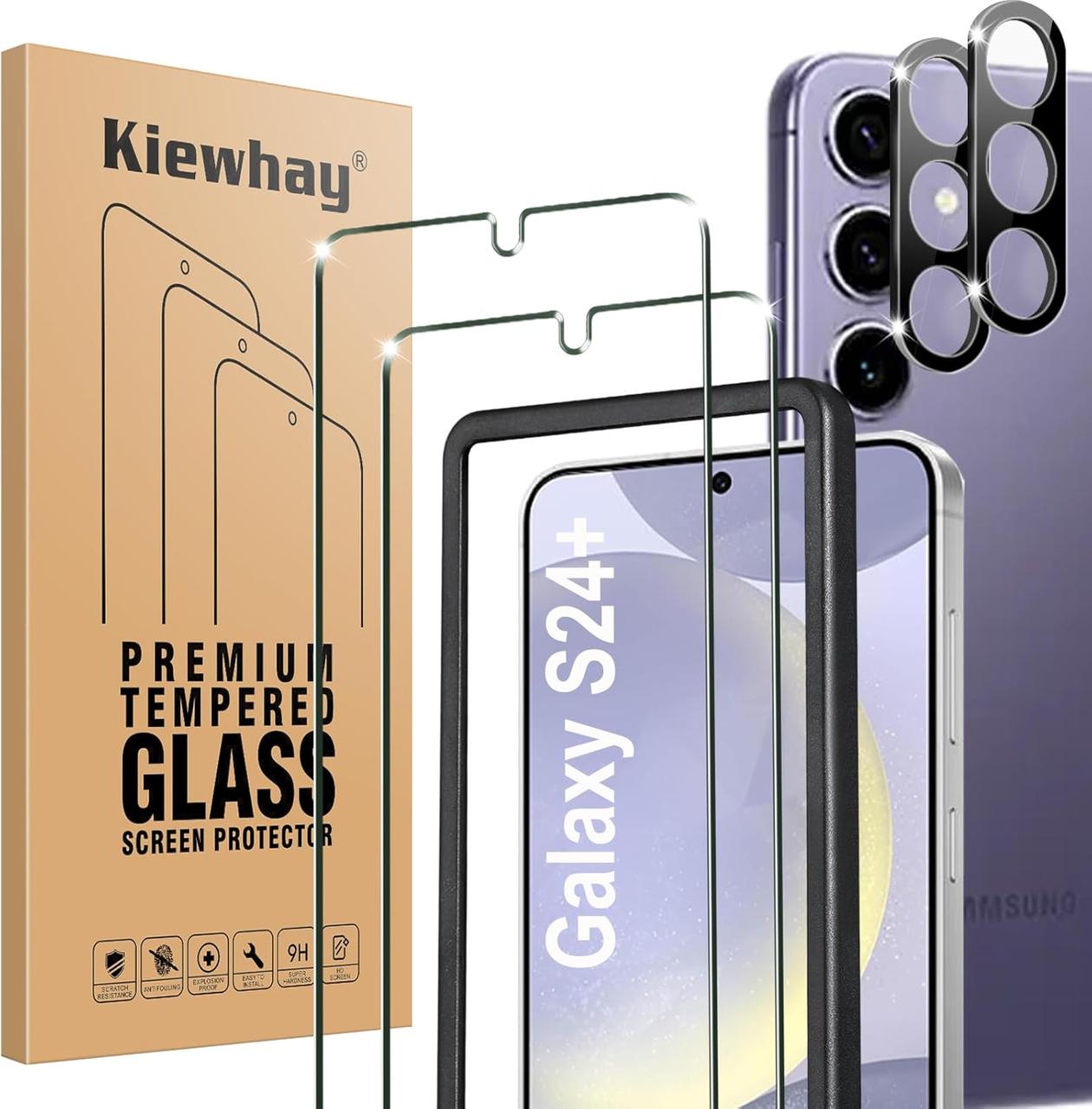 Захисне скло для Samsung Galaxy S24 Plus 5G 6.7" - 2 шт. для екрану + 2 шт. для об’єктива камери, HD 99.99%, повний захист, фото 1