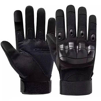 Тактичні рукавички зимові сенсорні, від +5°C до -20°C, Розмір L, Чорні / Штурмові рукавички ЗСУ