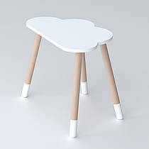 Дитячий столик хмаринка 46х70х40, стіл від 1 року для дитини, білий
