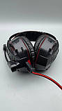 Ігрові навушники дротові IMENSO E1007 з RGB-підсвіткою USB 3.5 Black-red, фото 3