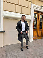 Пальто чоловіче з кашеміру з підкладкою Модель: 802-2137 Колір: чорний, бежевий, сірий