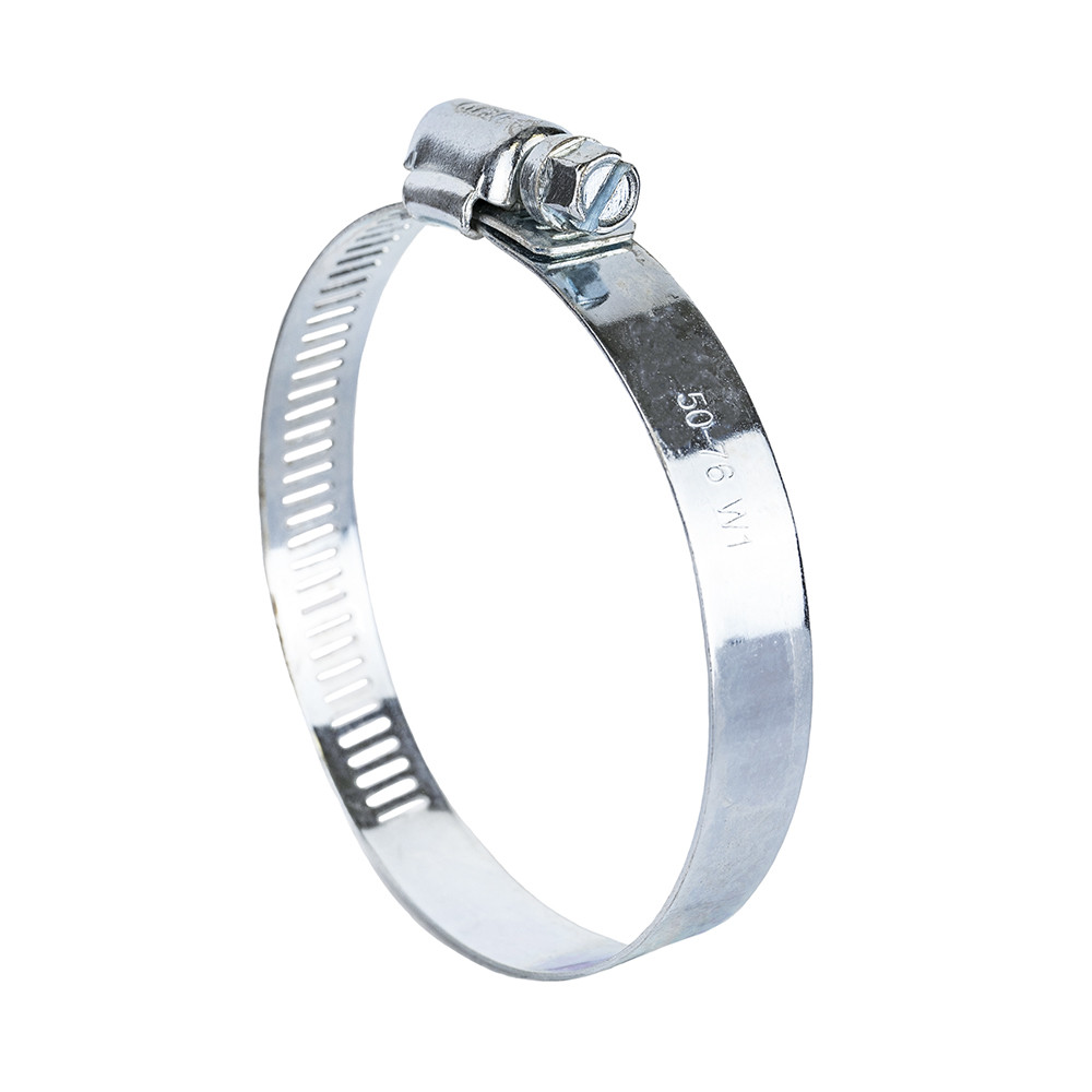 Хомут черв'ячний оцинкований 12.7мм D50-76мм 10шт GRAD (2511465), фото 1