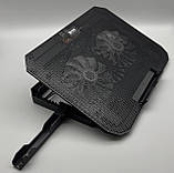 Охолоджувальна підставка для ноутбука Xstrike XS 11 9-17 дюймів, 2 кулери, 5 кутів нахилу, 2 USB-порти, підсвічування Чорний, фото 4