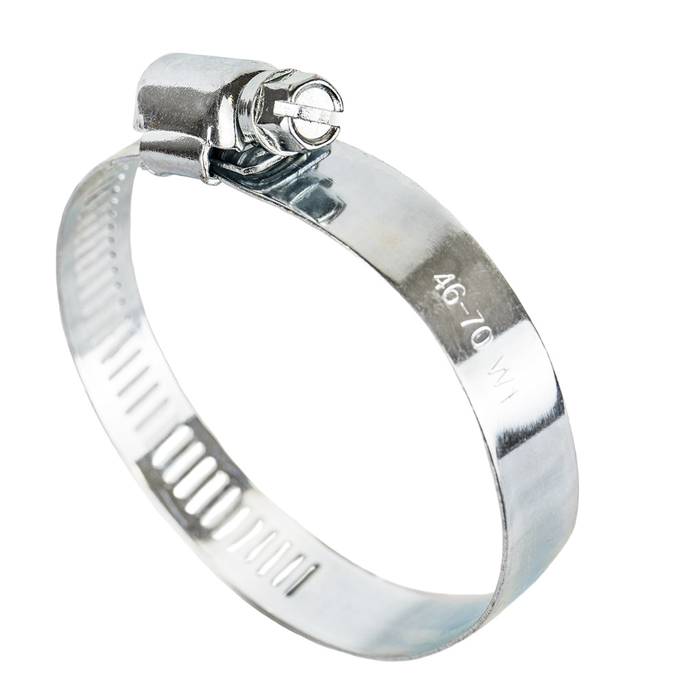 Хомут черв'ячний оцинкований 12.7мм D46-70мм 10шт GRAD (2511455)