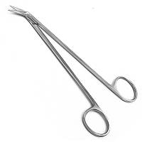 Ножиці судинні, горизонтально-зігнуті, 45⁰, гострокінцеві, 160 мм PI-02-1475