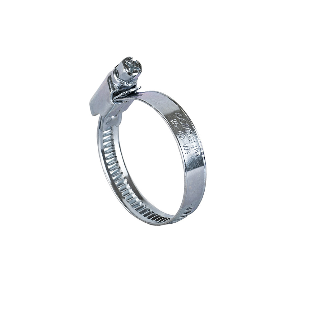 Хомут черв'ячний оцинкований 9 мм D25-40 мм 25 шт. SIGMA (2511081), фото 1