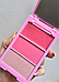 Палетка рум'яна і хайлайтер для обличчя, губ, повік Pear Nova Cheek Palette Pink 12 г, фото 7