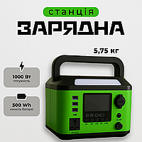Електростанція ZXX Super Power Портативна зарядна станція 500Wh Зарядна станція для дачі та відпочинку Зарядна електростанція