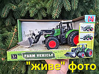 Трактор зелений 1:24 гумові колеса ківш рухомі елементи 27*15*12см (99-79 A), фото 8