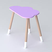 Дитячий столик хмарка 46х70х40, трюмо для дівчаток до 7 років, фіолетовий