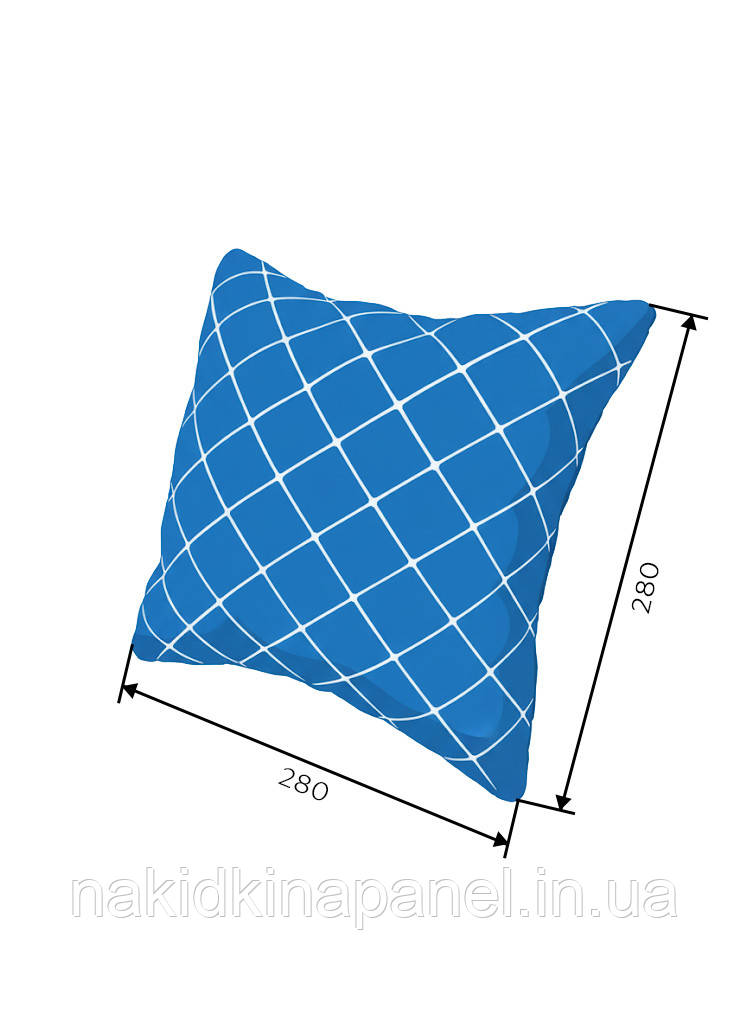 Автоподушка 28х28 см у колір з накидками, фото 1