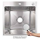 Lidz Handmade H5050H Мийка для кухні інтегрована Decor Honeycomb 2,5/0,5 мм LDH5050DEC48365, фото 3